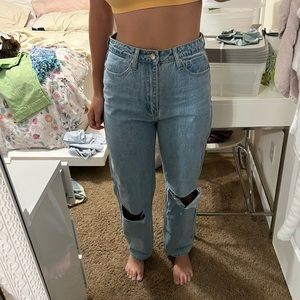 Princess Polly light wash holland jeans